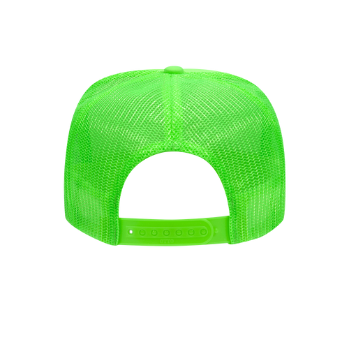 RIDDIM SLUT NEON GREEN TRUCKER HAT
