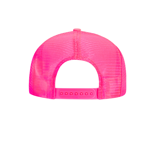 RIDDIM SLUT NEON PINK TRUCKER HAT
