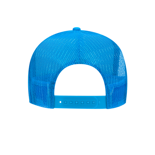 RIDDIM SLUT NEON BLUE TRUCKER HAT
