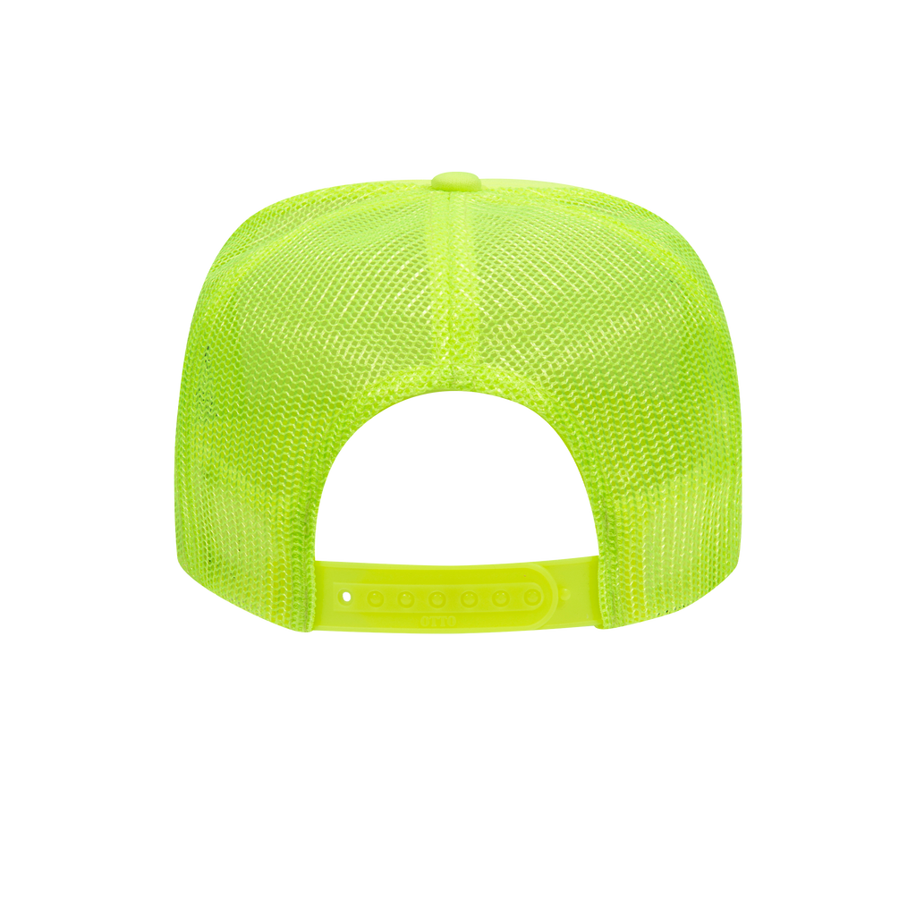 RIDDIM SLUT NEON YELLOW TRUCKER HAT