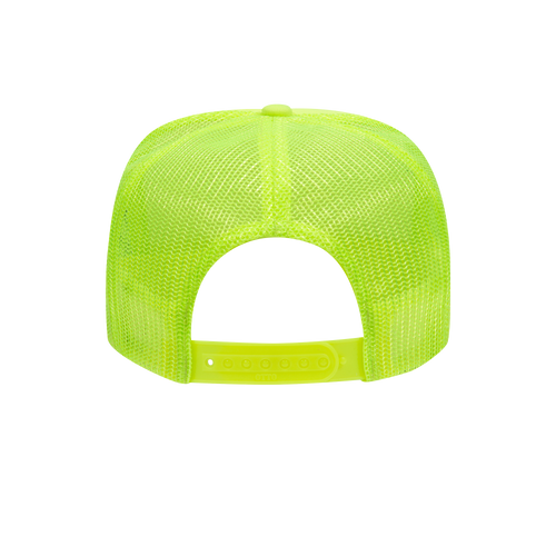 RIDDIM SLUT NEON YELLOW TRUCKER HAT