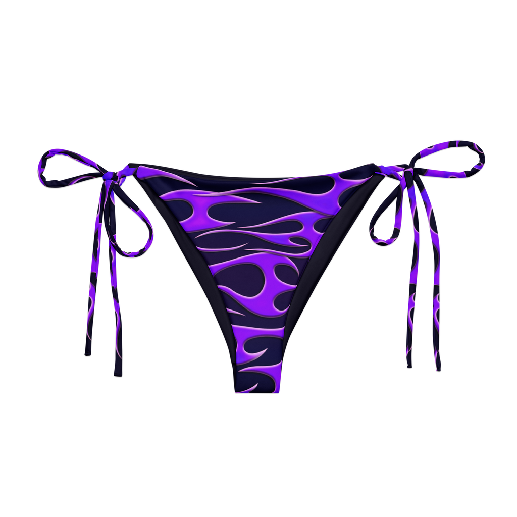 TRIBAL FLAME BIKINI BOTTOM - PURPLE
