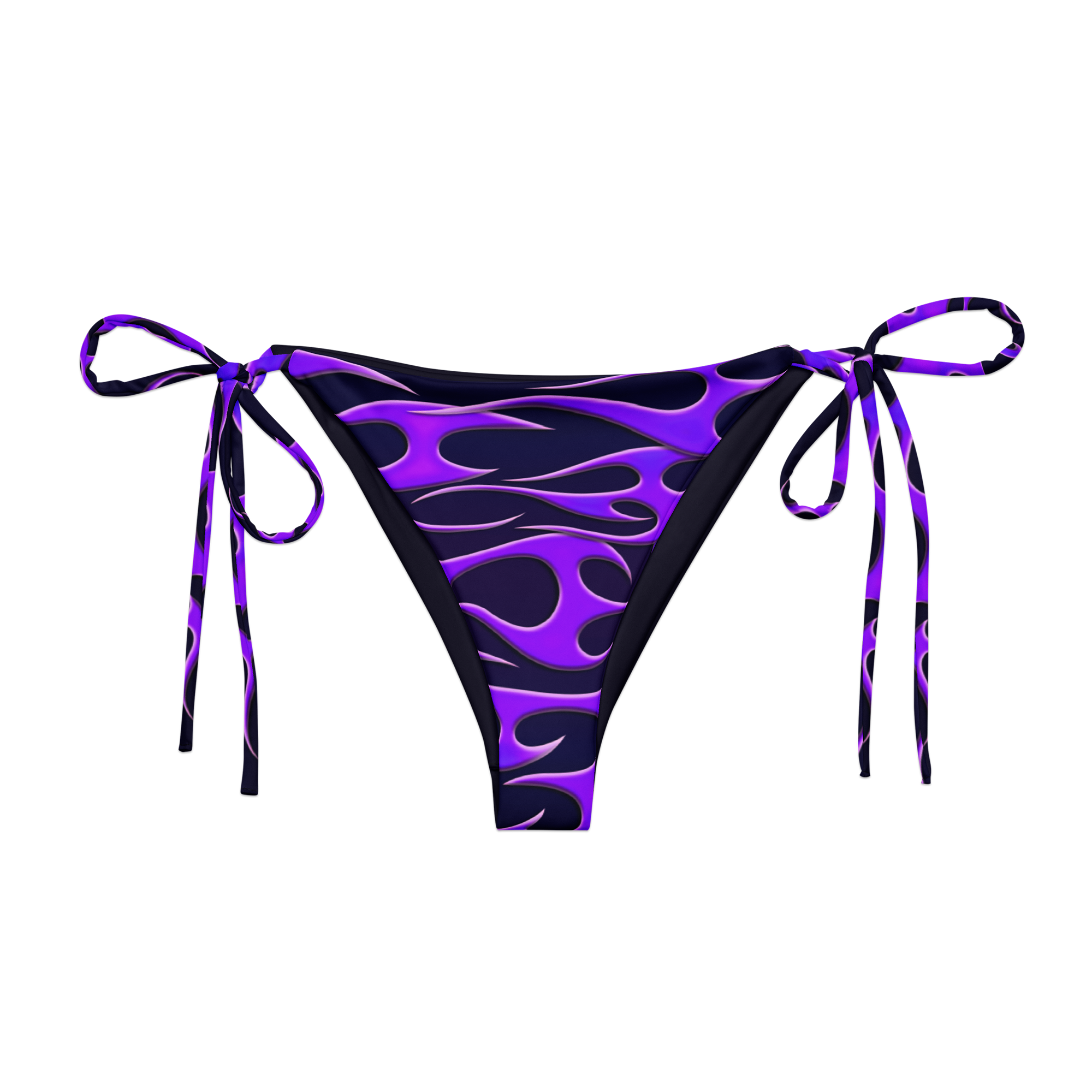 TRIBAL FLAME BIKINI BOTTOM - PURPLE