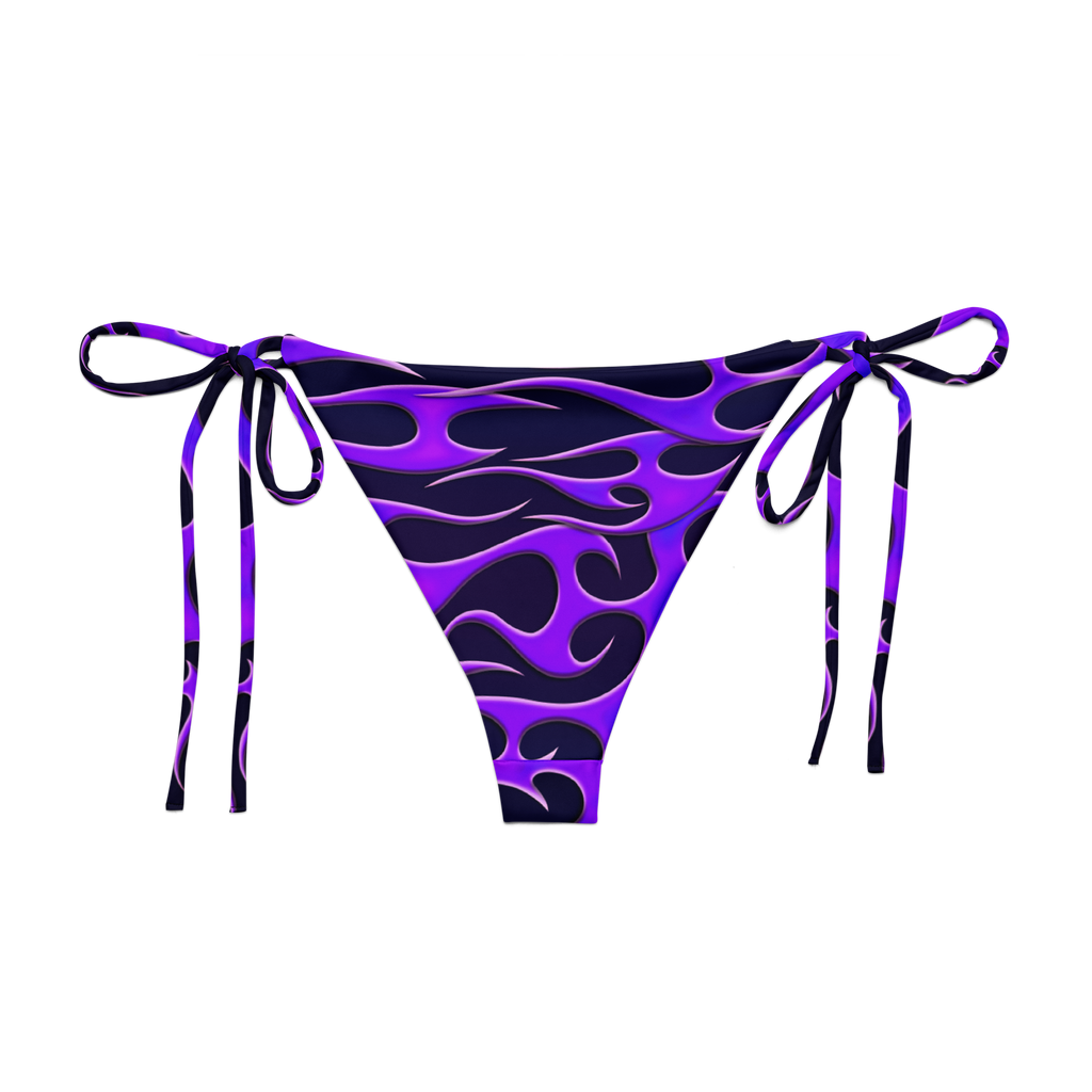TRIBAL FLAME BIKINI BOTTOM - PURPLE