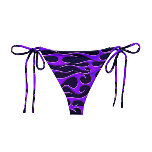 TRIBAL FLAME BIKINI BOTTOM - PURPLE