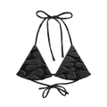 TRIBAL FLAME BIKINI TOP - BLACK