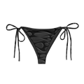 TRIBAL FLAME BIKINI BOTTOM - BLACK