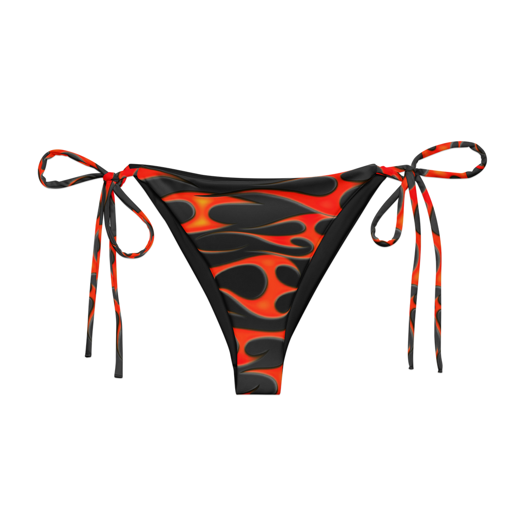 TRIBAL FLAME BIKINI BOTTOM - RED