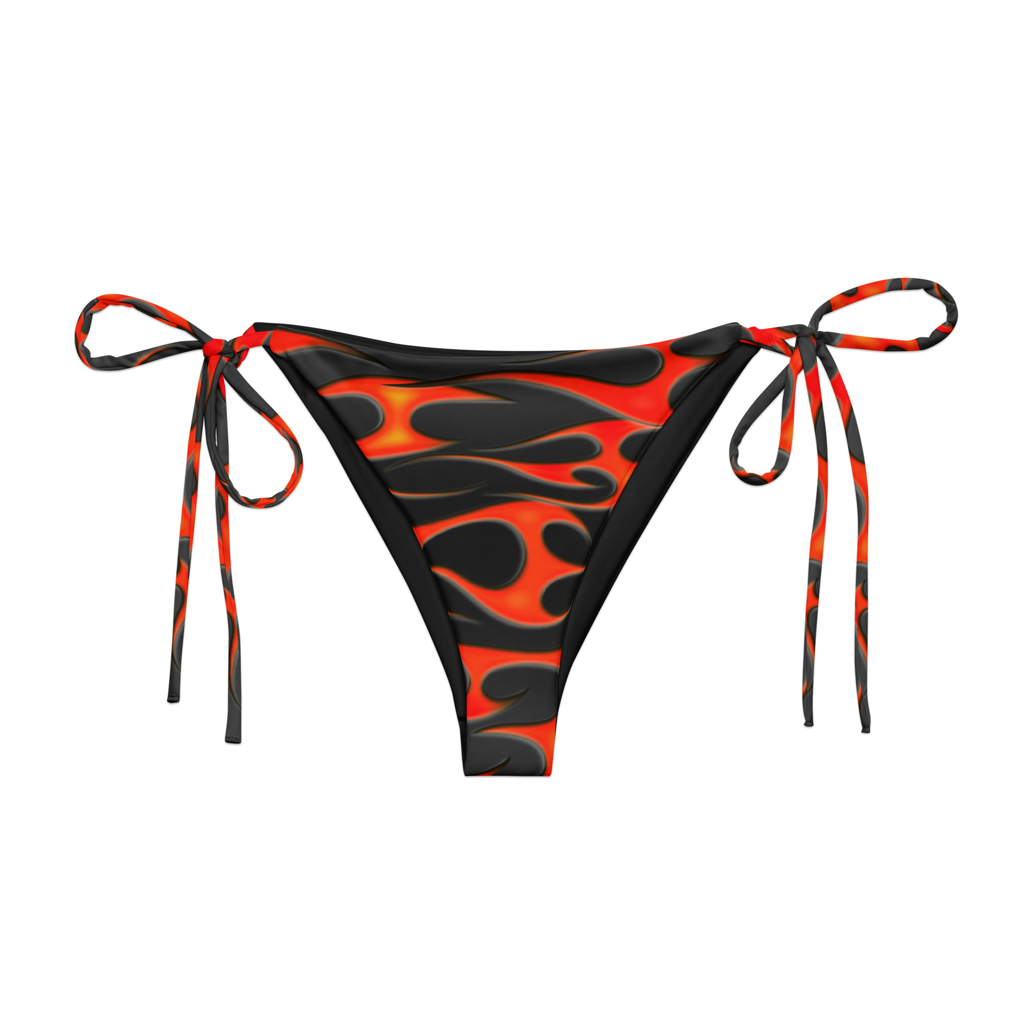 TRIBAL FLAME BIKINI BOTTOM - RED