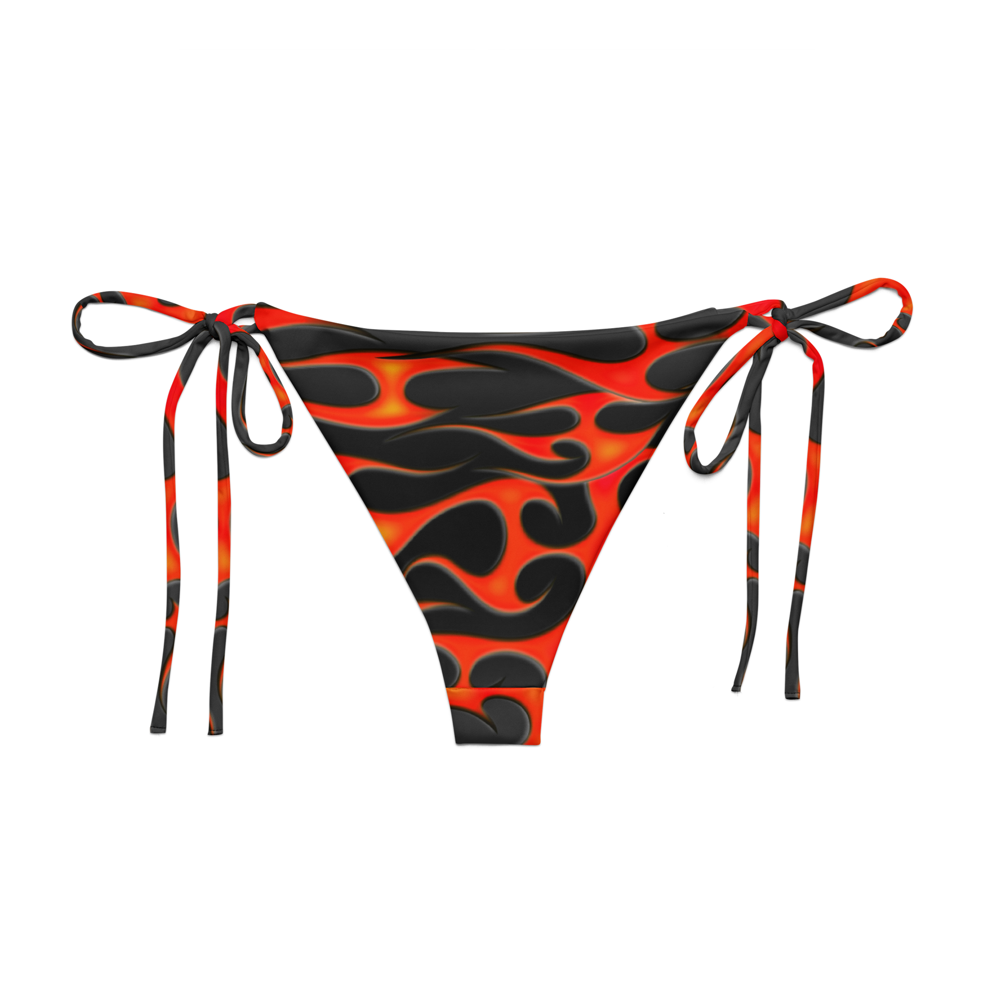TRIBAL FLAME BIKINI BOTTOM - RED
