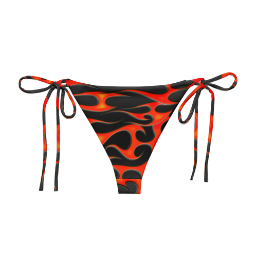 TRIBAL FLAME BIKINI BOTTOM - RED