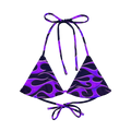 TRIBAL FLAME BIKINI TOP - PURPLE