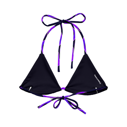 TRIBAL FLAME BIKINI TOP - PURPLE