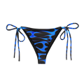 TRIBAL FLAME BIKINI BOTTOM - BLUE