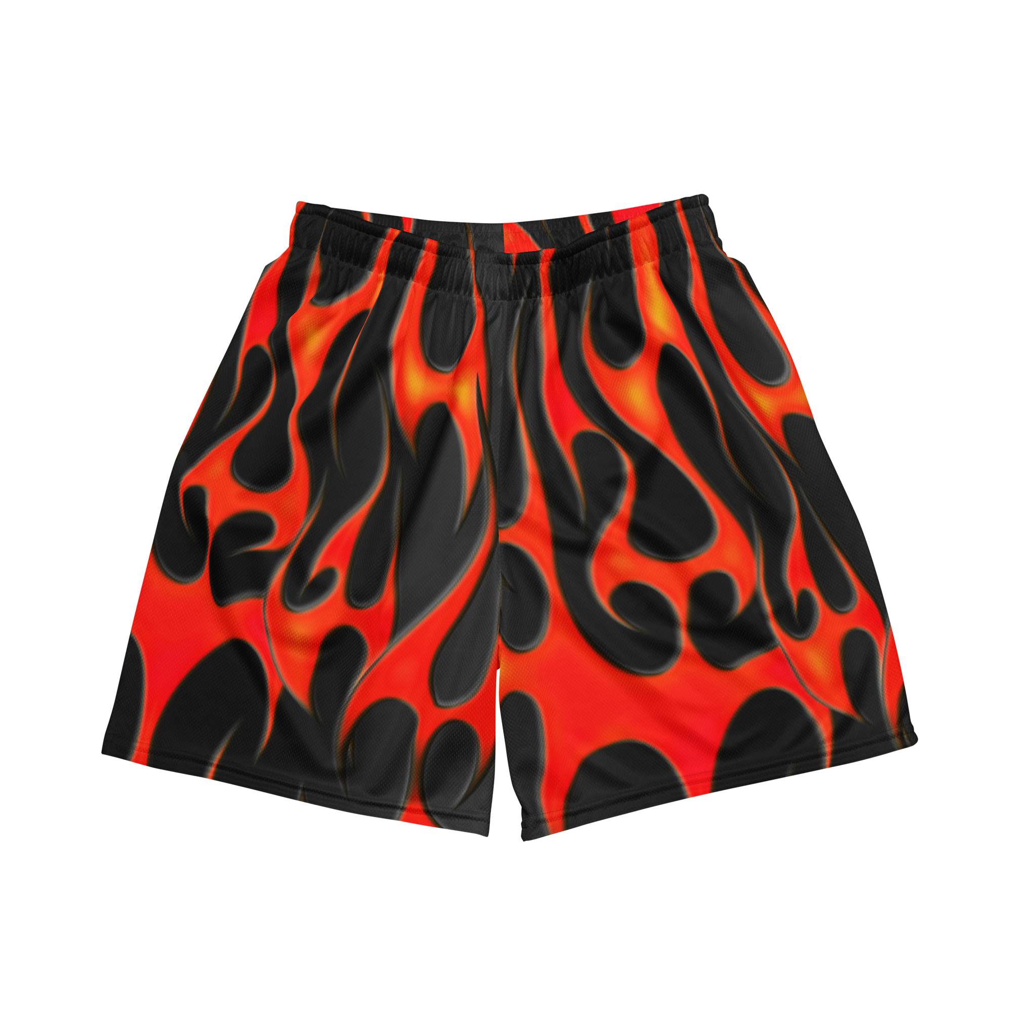 TRIBAL FLAME SHORTS - RED