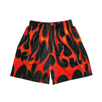 TRIBAL FLAME SHORTS - RED