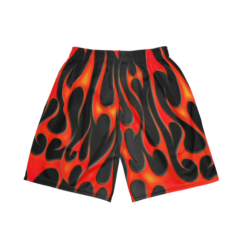 TRIBAL FLAME SHORTS - RED
