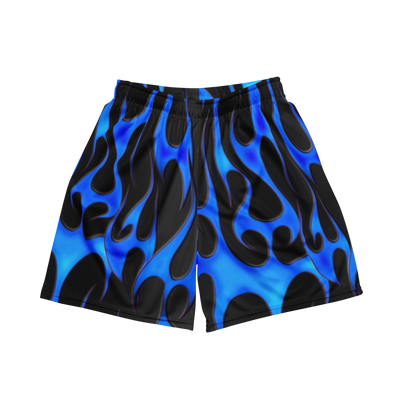 TRIBAL FLAME SHORTS - BLUE