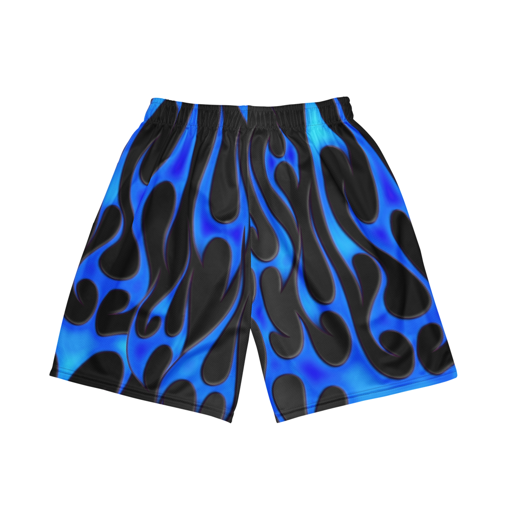 TRIBAL FLAME SHORTS - BLUE