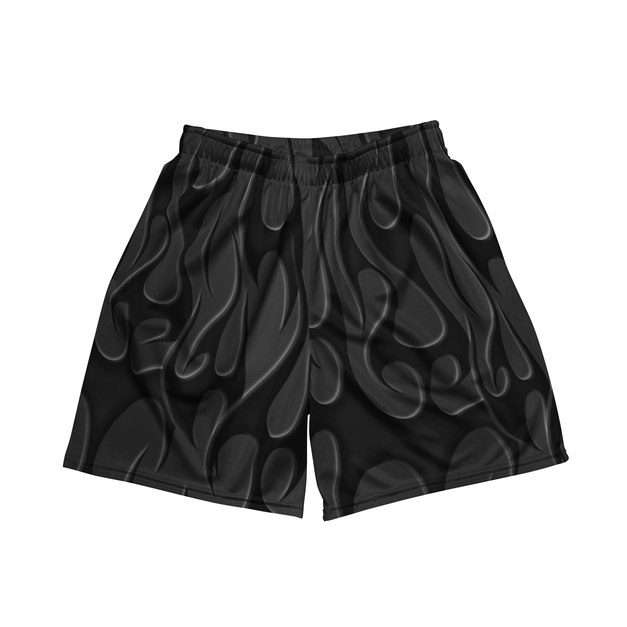 TRIBAL FLAME SHORTS - BLACK