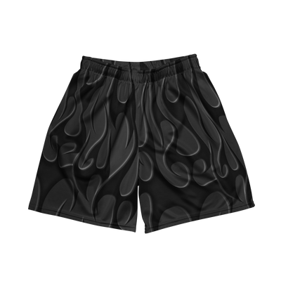 TRIBAL FLAME SHORTS - BLACK