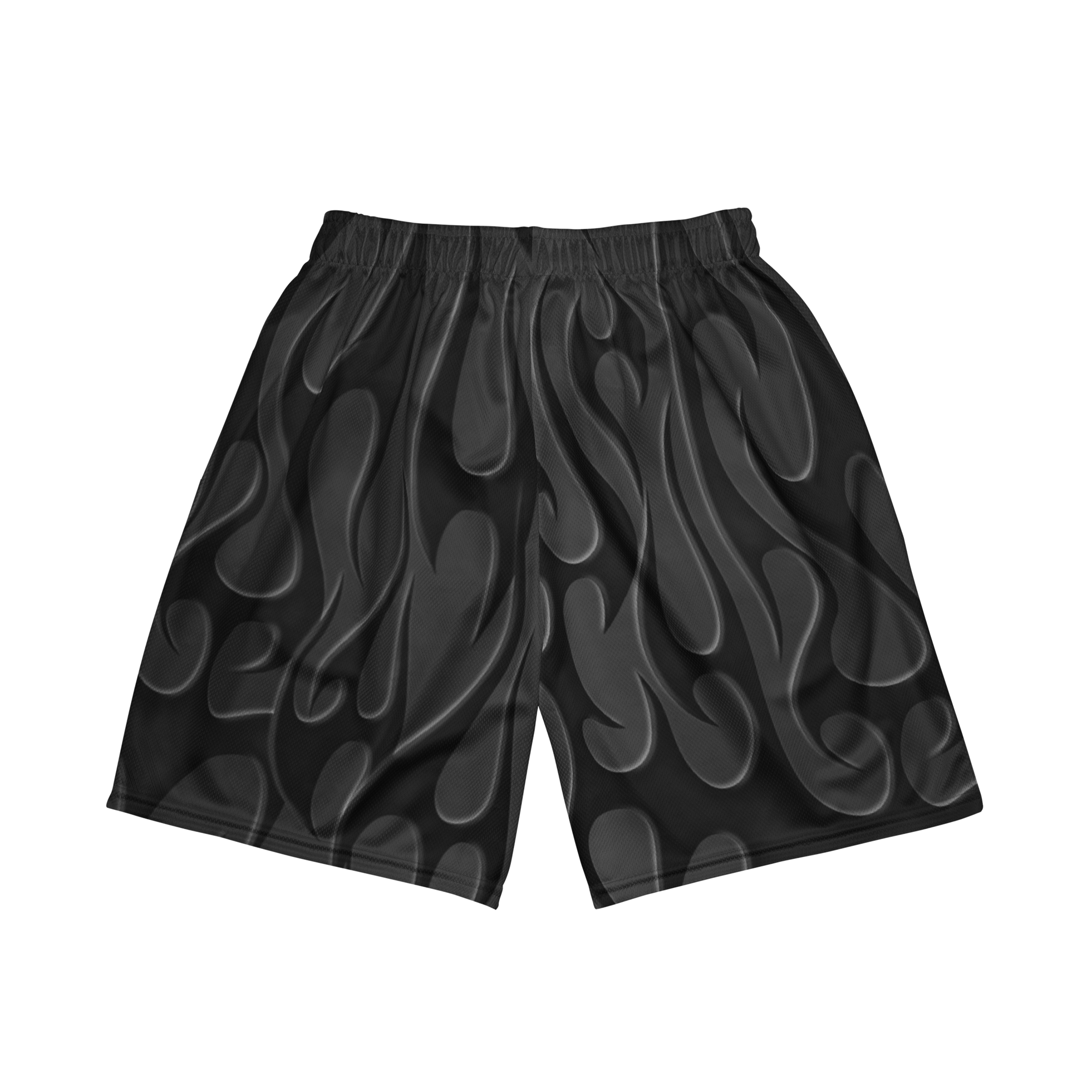 TRIBAL FLAME SHORTS - BLACK