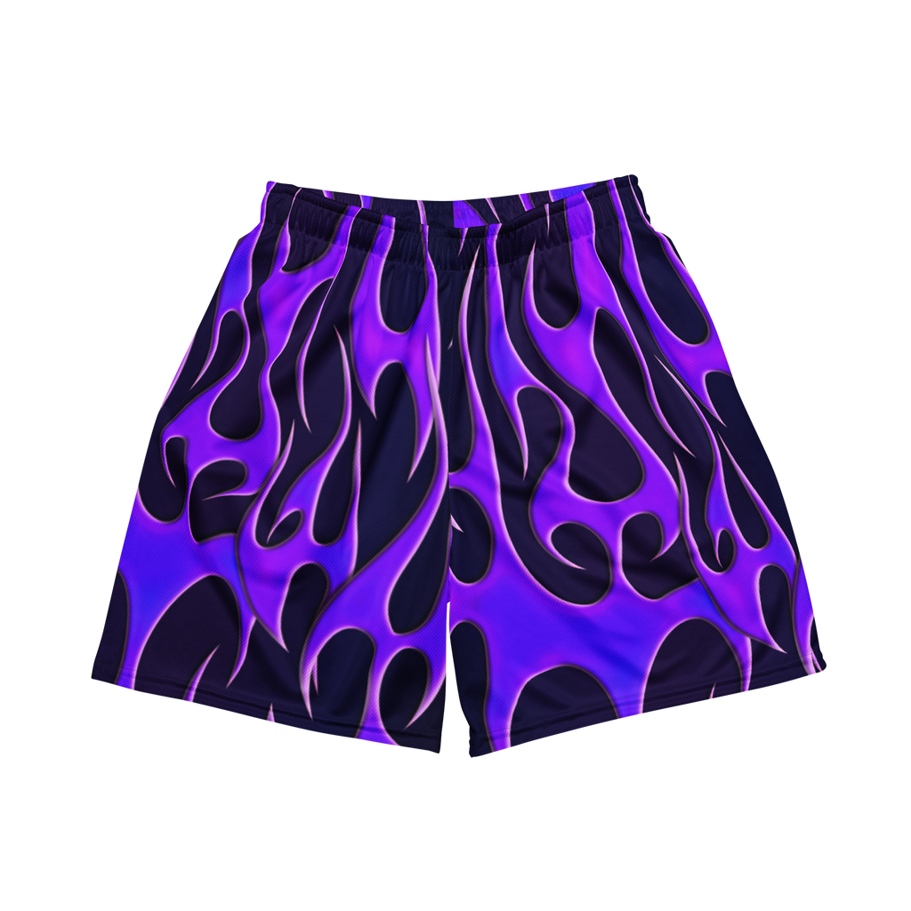 TRIBAL FLAME SHORTS - PURPLE