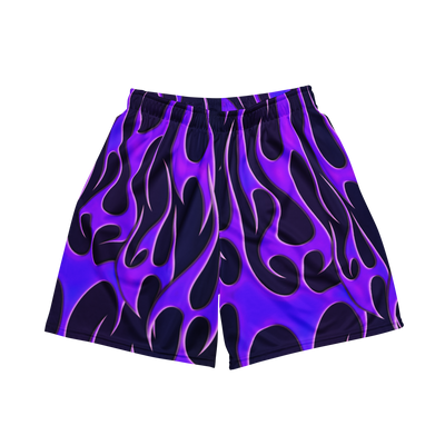 TRIBAL FLAME SHORTS - PURPLE