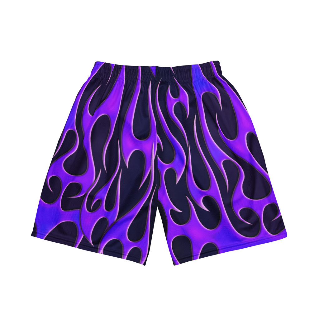 TRIBAL FLAME SHORTS - PURPLE