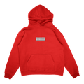 RED TAGGED EMBROIDERED HOODIE