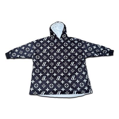 CHARM HOODIE BLANKET - BLACK