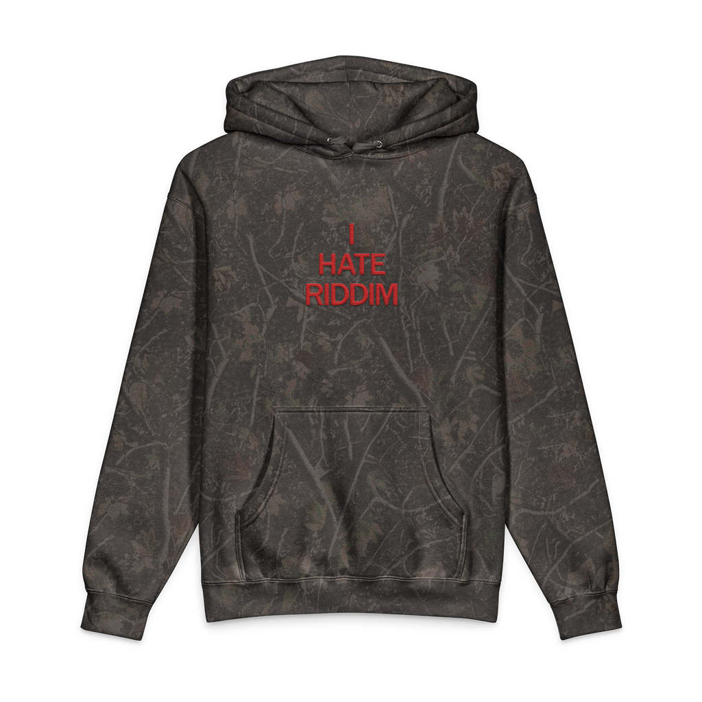 I HATE RIDDIM DARKWOOD CAMO HOODIE