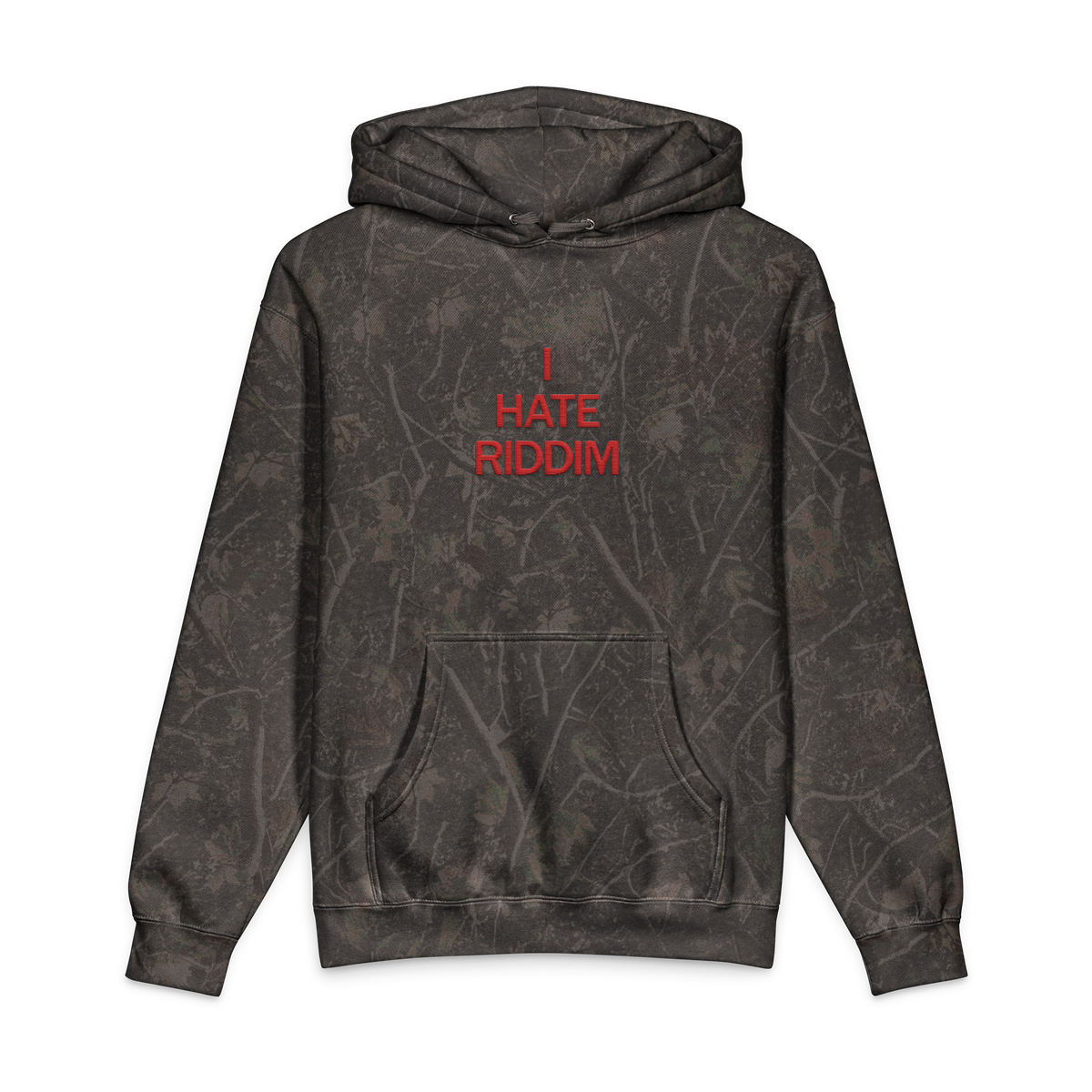 I HATE RIDDIM DARKWOOD CAMO HOODIE