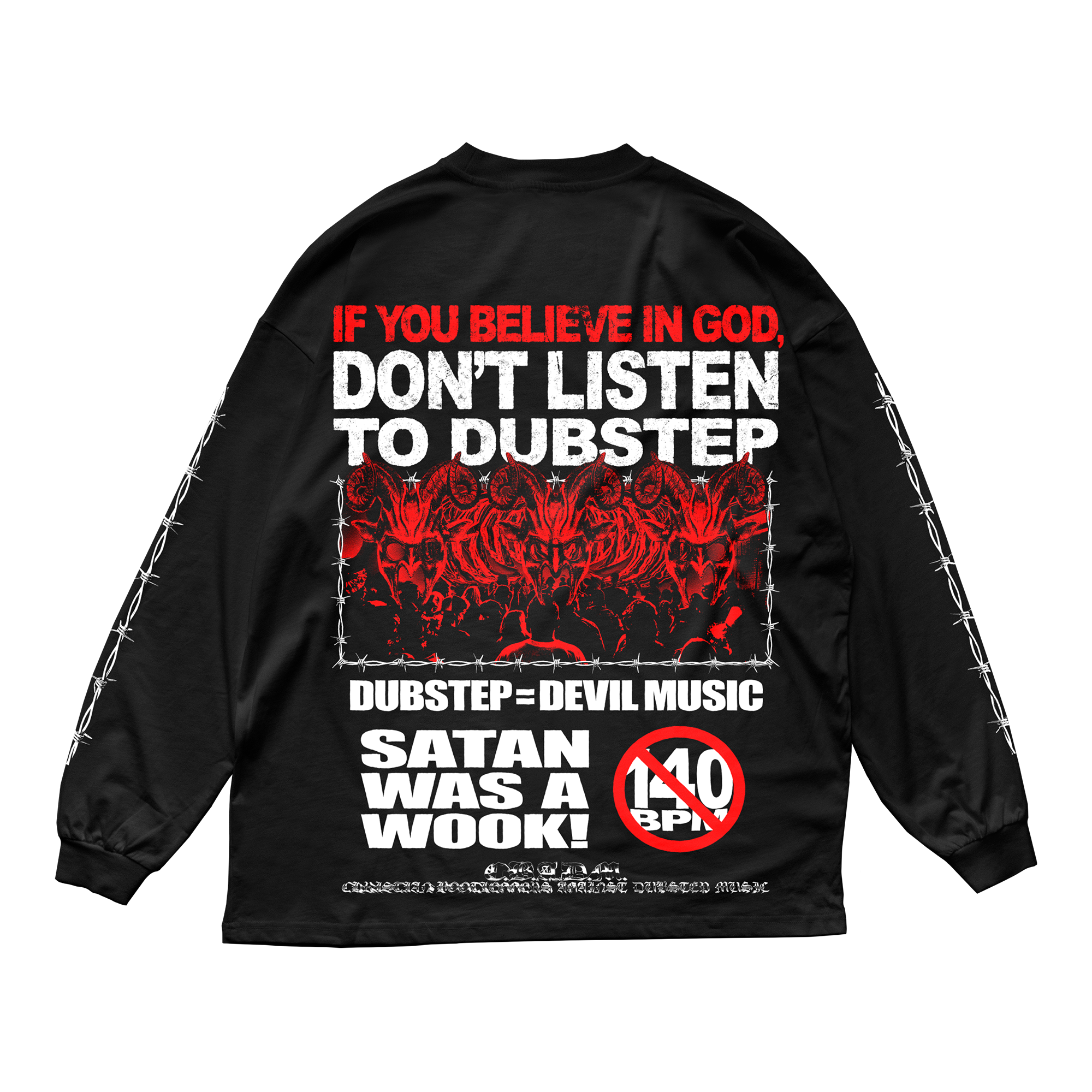 DUBSTEP = DEVIL MUSIC LONGSLEEVE