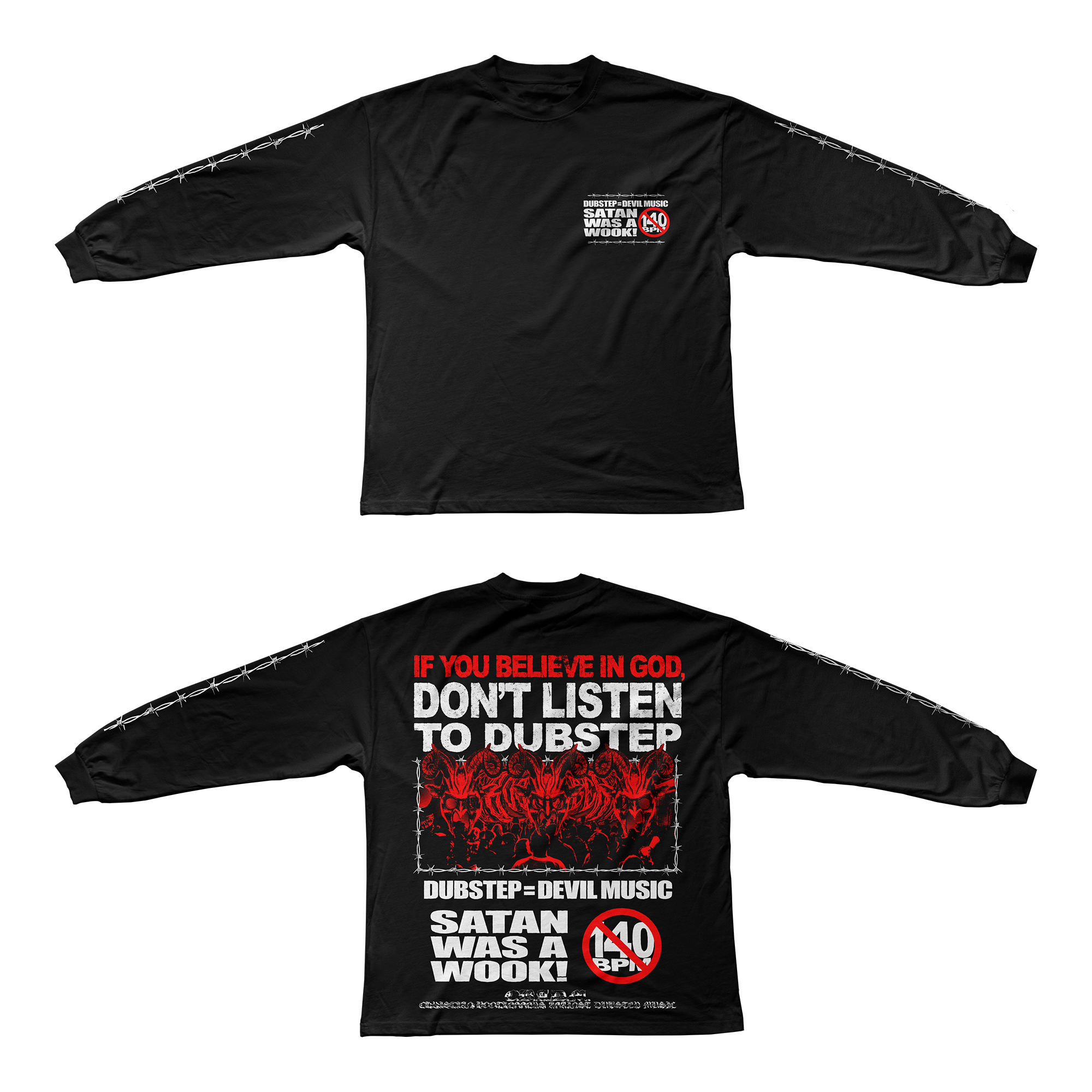 DUBSTEP = DEVIL MUSIC LONGSLEEVE