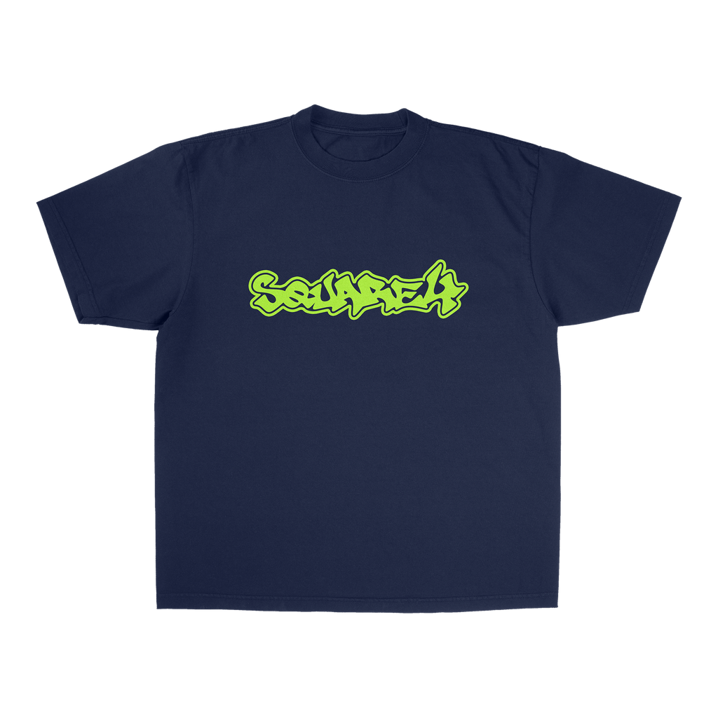 SQUARE 4 TEE - NAVY