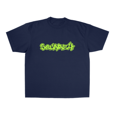SQUARE 4 TEE - NAVY